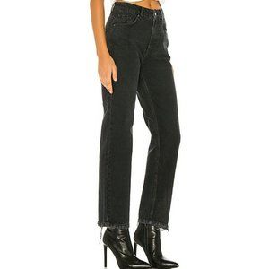 We The Free People Womens Black Dakota Straight Le